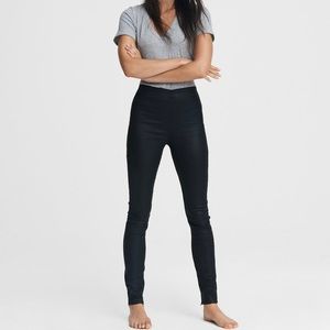 Rag & Bone Nina High Rise Pull-On Leather Pants